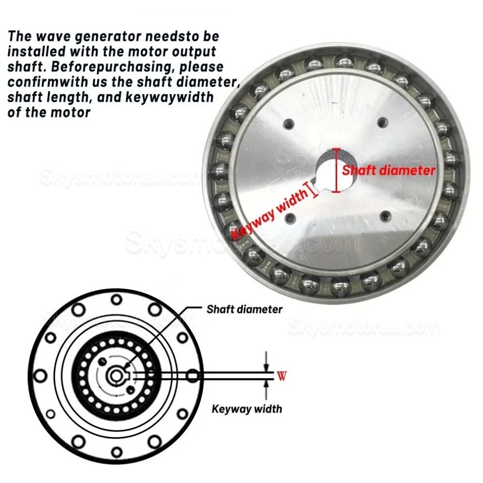 CSF Series 50:1/80:1/100:1/120:1 Harmonic Gearbox for Stepper / Servo Motor